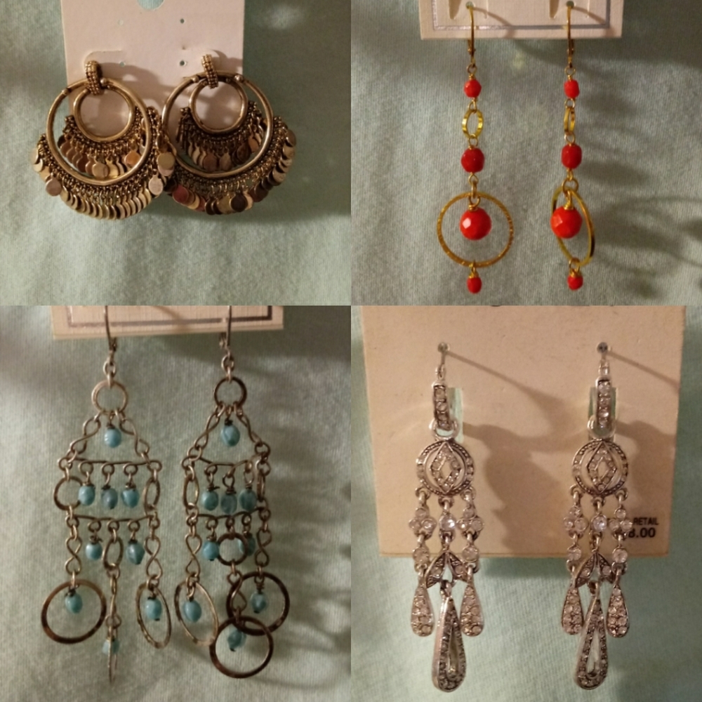 BUNDLE DEAL!!! 12 BRAND NEW PAIRS OF EARRINGS!
